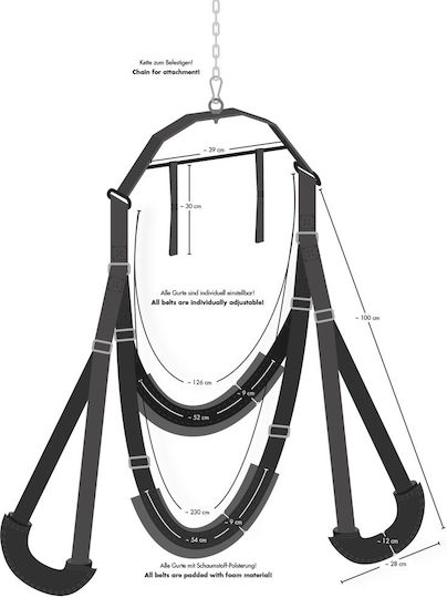 You2Toys Bad Kitty Swing Κούνια σε Μαύρο Χρώμα