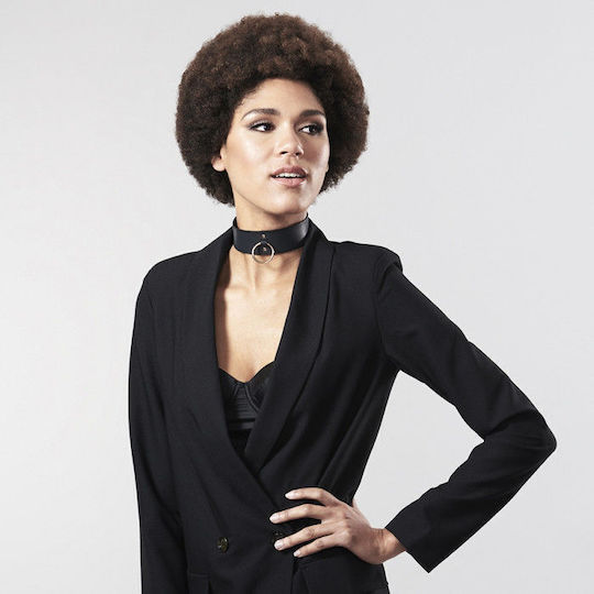 Bijoux Indiscrets Maze Collar With Leash Κολάρο σε Μαύρο Χρώμα