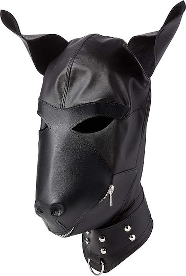 Rimba LatexPlay Dog Mask BDSM Маска в Черен Цвят