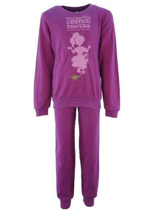 Dreams by Joyce Set Top & Bottom Kids Winter Pyjamas Purple