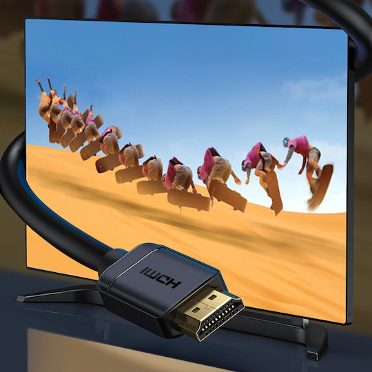 Baseus HDMI 2.0 Premium Hochgeschwindigkeits 4K 60Hz HDR Kabel HDMI-Stecker - HDMI-Stecker 0,75m Schwarz