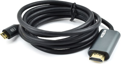 Moxom MX-AX29 Cable HDMI male - USB-C male 1.8m Gray