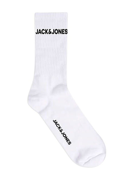 Jack & Jones Șosete pentru Copii Înălțime până la genunchi Albe 5 Perechi