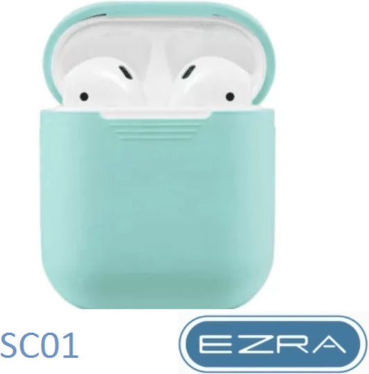 Ezra SC01 Case Silicone in Green color for Apple AirPods 1 / AirPods 2