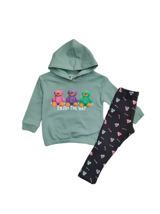 Trax Kinder Set mit Leggings Winter 2Stück Türkis