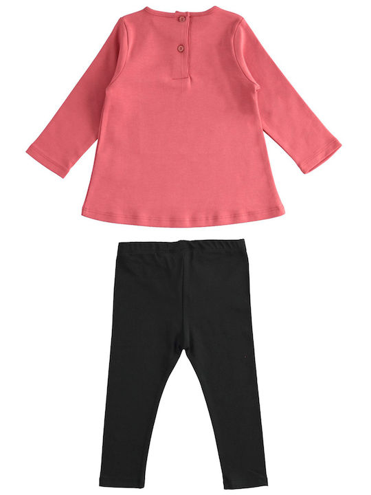 iDO Kids Set with Leggings Winter 2pcs Pink