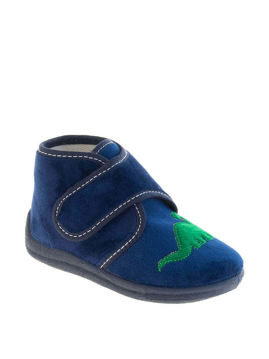 Kozee Anatomic Kids Slipper Ankle Boot Blue