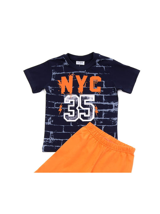 Trax Kids Set with Shorts Summer 2pcs Navy Blue