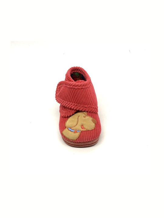Adam's Shoes Ανατομικές Παιδικές Παντόφλες Μποτάκια Κόκκινες