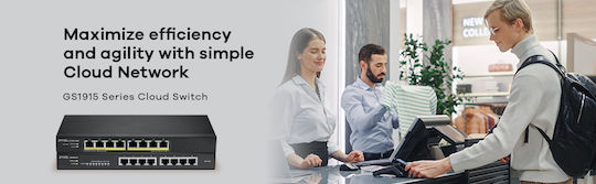 Zyxel GS1915-8EP v1 Managed L2 PoE+ Switch με 8 Θύρες Gigabit (1Gbps) Ethernet