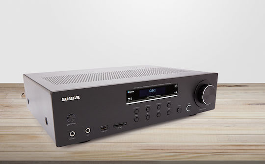 Aiwa AMU-120BT Усилвател на мощност Hi-Fi усилвател Stereo 120W/4Ω 60W/8Ω AMU-120BTBK Черен