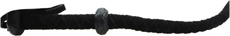 Zado Single Tail Leather Whip Bici în Culoare Negru