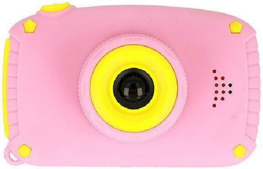 Andowl QK6 Bunny Compact Φωτογραφική Μηχανή 10MP με Οθόνη 2" Ροζ