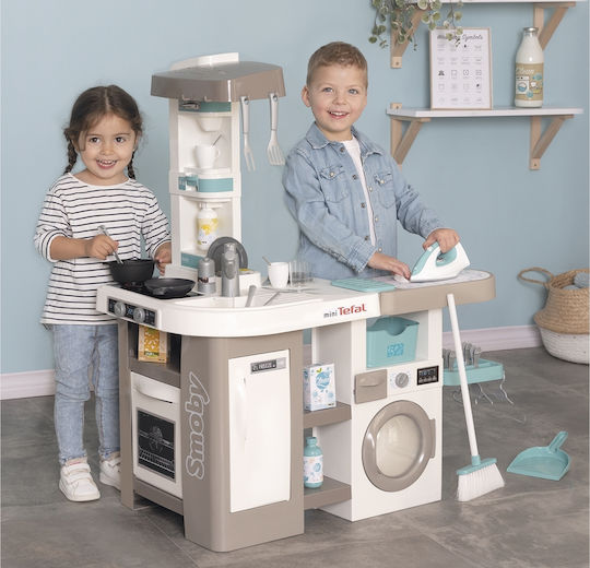 Smoby Tefal Cleaning Kitchen για 3+ Ετών 100 εκ. 36τμχ
