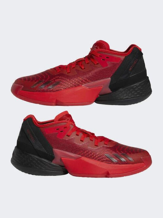 D.O.N. Issue #4 inalti Pantofi de baschet Vivid Red / Core Black / Team Victory Red