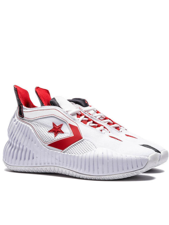 Converse All Star BB Prototype CX Low Basketball Shoes White / University Red / Black