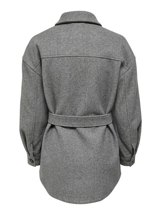 Emma Γυναικείο Γκρι Overshirt