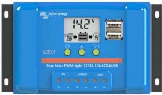 Victron Energy BlueSolar PWM-LCD+USB 48V-10A Ρυθμιστής Φόρτισης 48V 10A