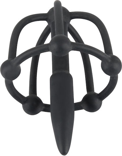 You2Toys Penis Plug with Glans Cage Expander in Black Color