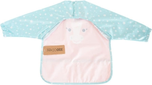 Zoocchini Allie the Alicorn Impermeabila Salopetă Plastic cu autocolant, Buzunar & Mâneci Roz Zoocchini Allie the Alicorn Impermeabila Salopetă Plastic cu autocolant, Buzunar & Mâneci Roz