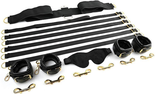 Sportsheets Bed Restraint Set Under The Bed Restraint Set Special Edition in Black Color