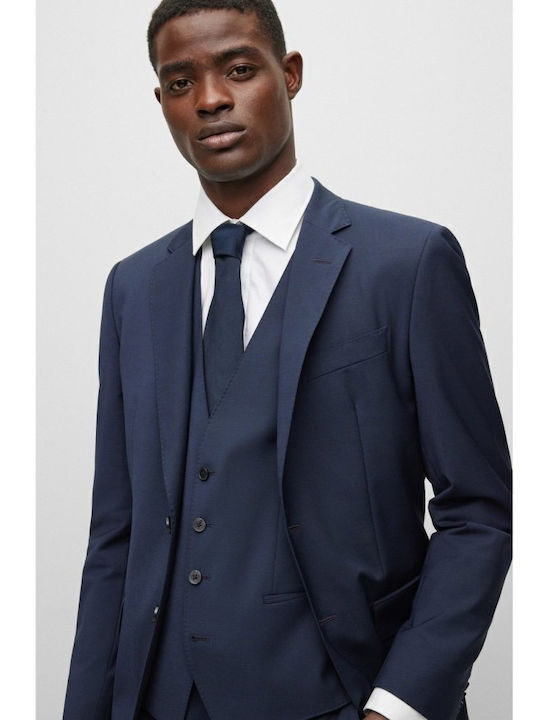 Men's Suit Jacket Slim Fit Navy Blue
