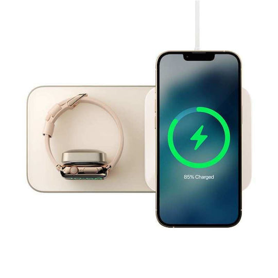 Nomad Φορτιστής Magsafe με Θύρα USB-C 15W Χρυσός (NM01175285)