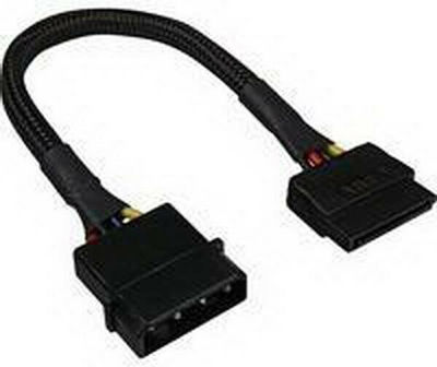 Sharkoon 4-Pin Molex - 15-Pin Sata Cable 0.15m Μαύρο