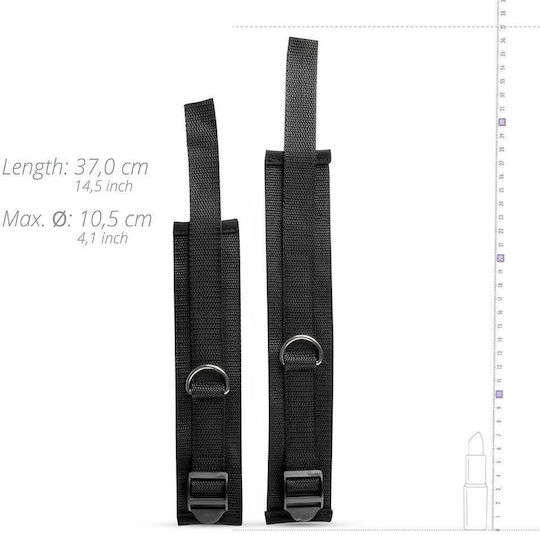 Whipped Brian Bed Restraint Kit Σετ για Δέσιμο στο Κρεβάτι σε Μαύρο Χρώμα