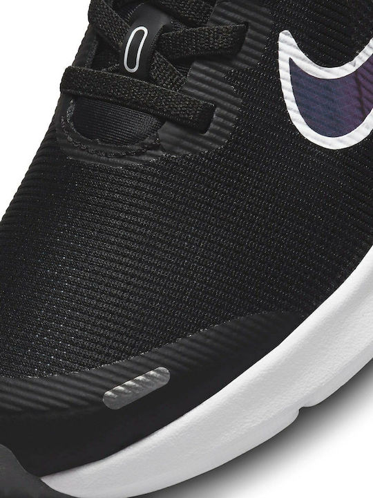 Downshifter Downshifter 12 Kids Sports Shoes Running with Hoop & Loop Closure Black / Dark Smoke Grey / White