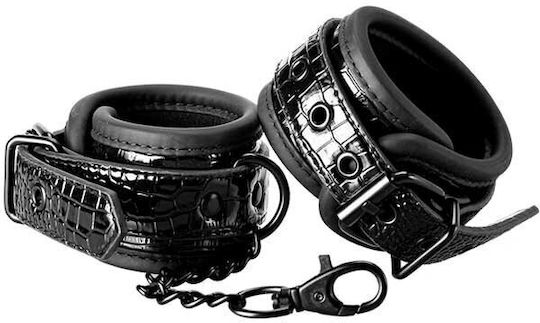 Dream Toys Blaze Luxury Fetish Hand Cuffs Белезници Black / Croco