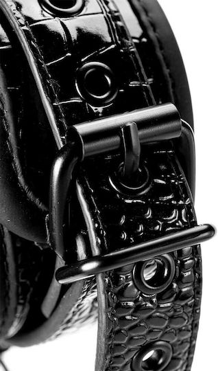 Dream Toys Blaze Luxury Fetish Hand Cuffs Белезници Black / Croco