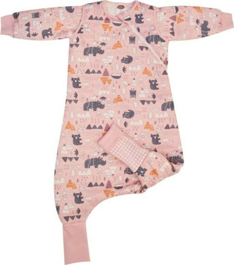 Tender Spring Baby Sleeping Bag with Detachable Sleeves Pink