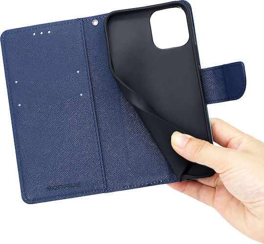 Sonique Trend Wallet Synthetic Leather Red / Dark Blue (Galaxy A03)