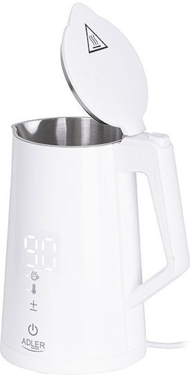 Adler white Βραστήρας 1.7lt 2200W Λευκός