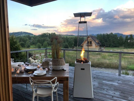 Kratki Umbrella Gasheizgerät Pyramide mit Leistung 12kW