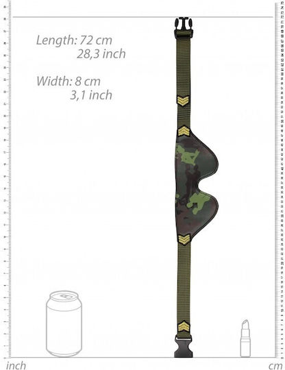 Shots Ouch! Army Theme Eye Mask BDSM Μάσκα σε Πράσινο Χρώμα