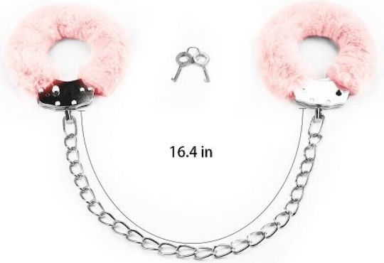 Lovetoy Pink Fluffy Leg Cuffs Handschellen in Rosa Farbe