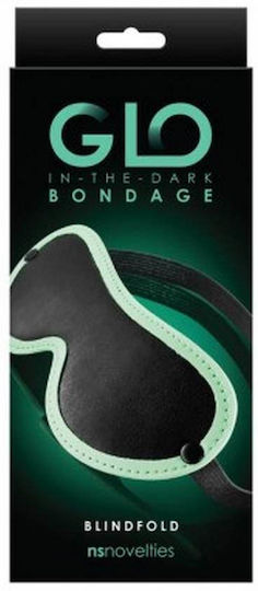 Ns Novelties GLO Bondage Blindfold BDSM Mask Green