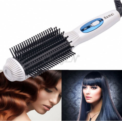 Kemei Ceramic Electric Brush for Straightening