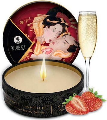 Shunga Massage Candle Sparkling Strawberry Wine 30ml