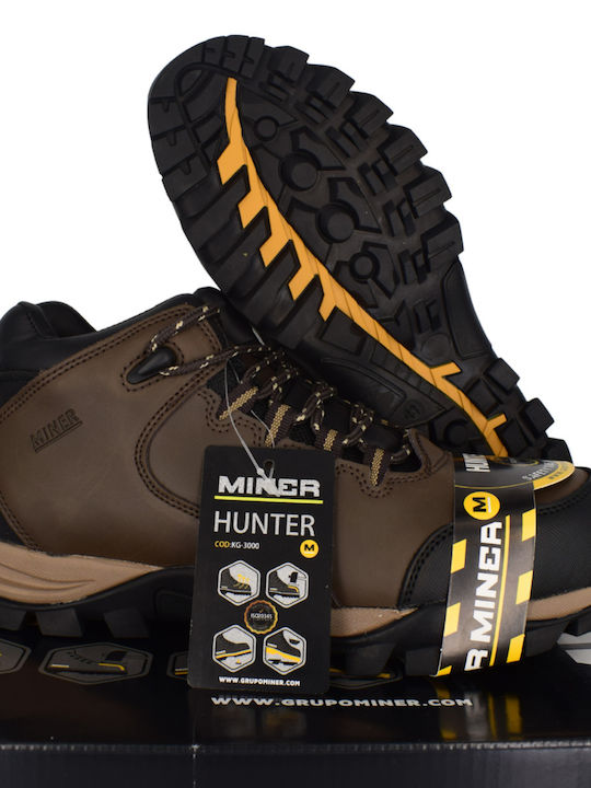 Dream House Waterproof Boots Safety Brown S3 with Certification P, HRO,SRC