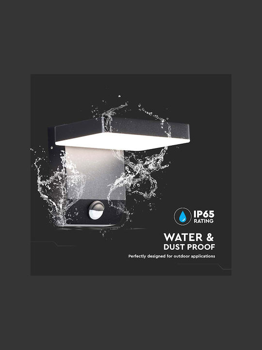 V-TAC Wall-Mounted Outdoor Ceiling Light LED IP65 17W with Natural White Light 17.8x17x16εκ.