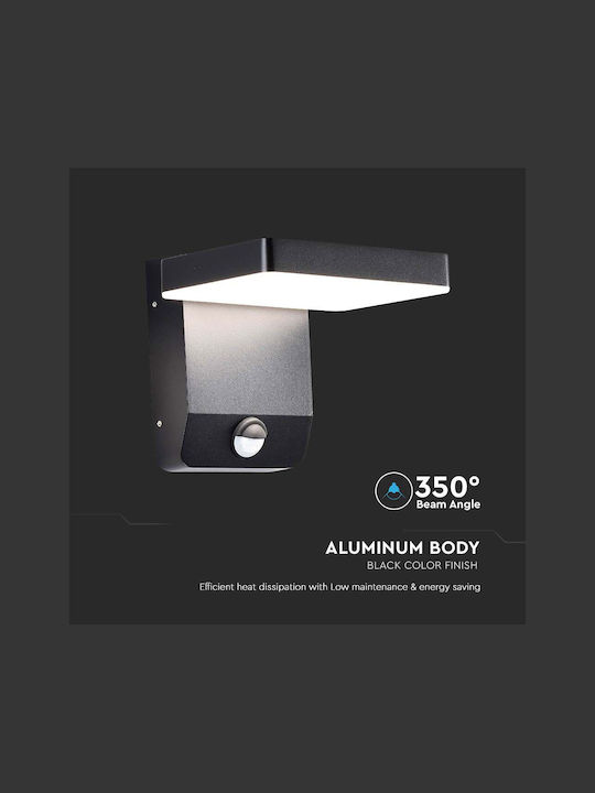 V-TAC Wall-Mounted Outdoor Ceiling Light LED IP65 17W with Natural White Light 17.8x17x16εκ.