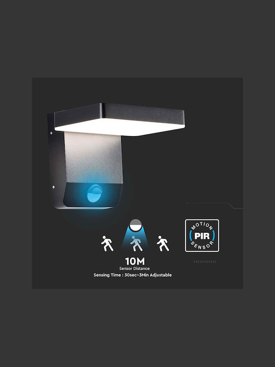 V-TAC Wall-Mounted Outdoor Ceiling Light LED IP65 17W with Natural White Light 17.8x17x16εκ.