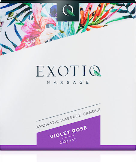 Exotiq Massage Massage Candle with Scent Violet Rose 200gr