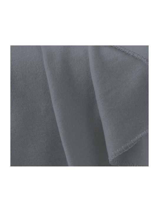 Kipper Malou Blanket Fleece Sofa 125x150cm. Grey