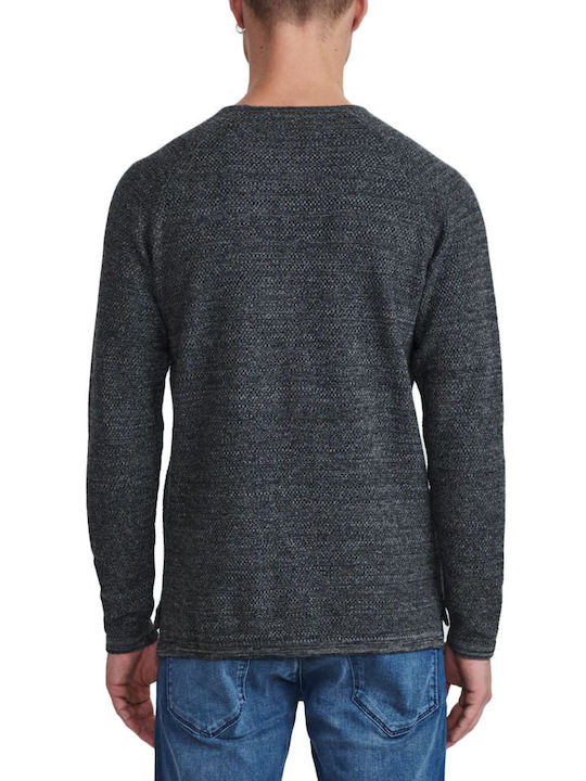 Gabba Herren Langarm-Pullover Dark Grey Melange