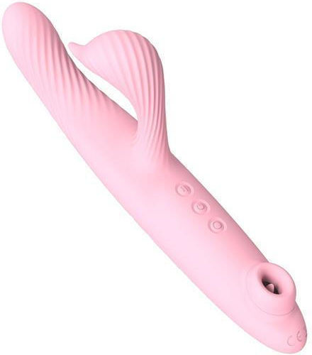 Kinksters Δονητής Rabbit 3 in 1 Thrusting Vibrator 25.6cm Pink