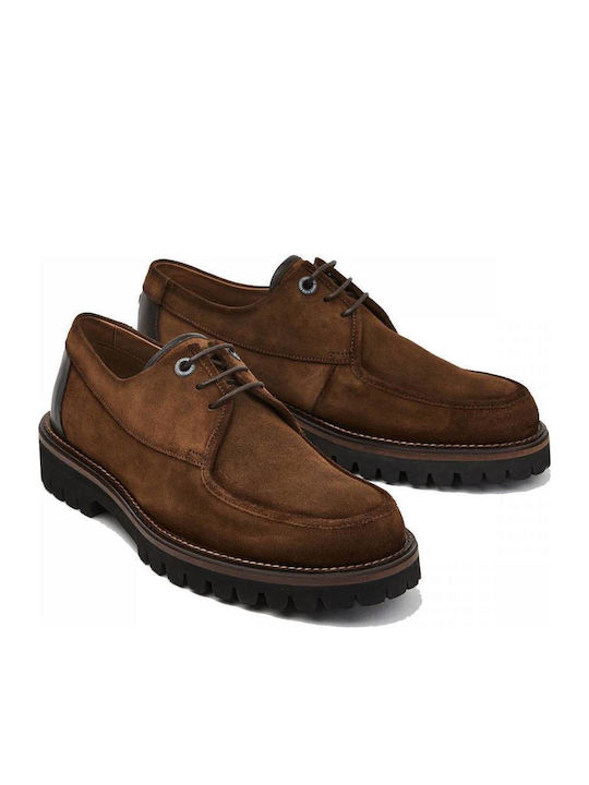 Pepe Jeans Billy Δερμάτινα Ανδρικά Casual Παπούτσια Καφέ